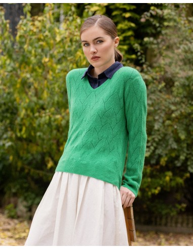 V-NECK SUMMER OPENWORK KNITWEAR