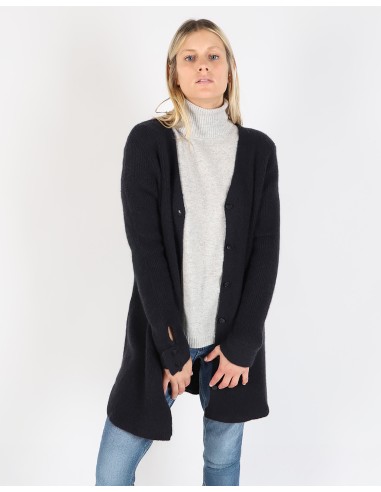 BASIC LONG CASHMERE MOUSSE VEST