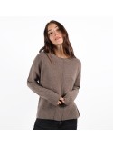 PULL COL ROND COUTURES EXTERNES