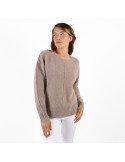 PULL COL ROND COUTURES EXTERNES