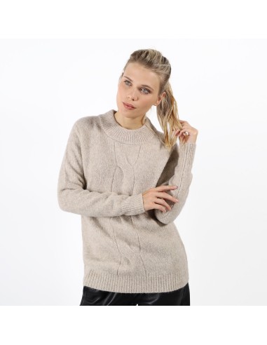 PULL COL ROND LARGE TORSADE