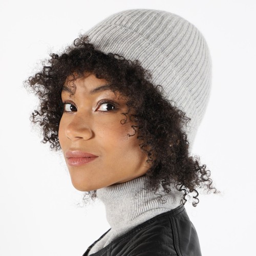 RIBBED HAT WITH LAPEL