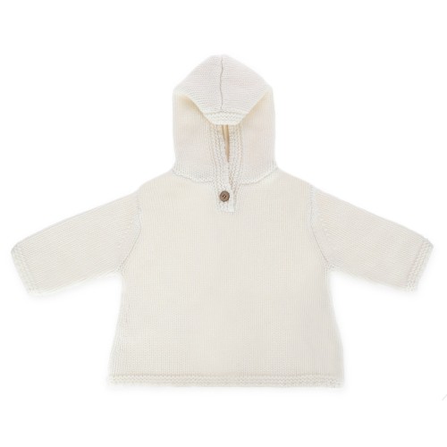 PULL AVEC CAPUCHE ET BOUTON