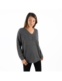 PULL COL V OVERSIZE CASUAL
