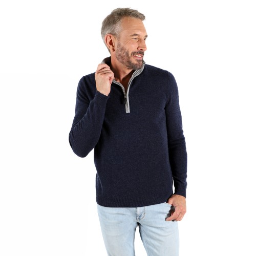 PULL CAMIONNEUR COL BICOLORE