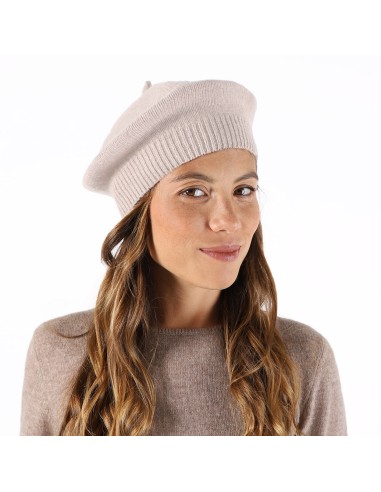 RIBBED EDGE WIDE BERET