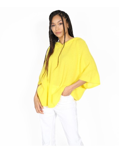 SUMMER HOODED CASHMERE PONCHO