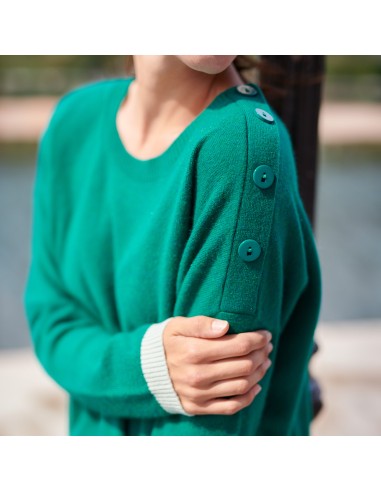 Pull bouton epaule femme best sale
